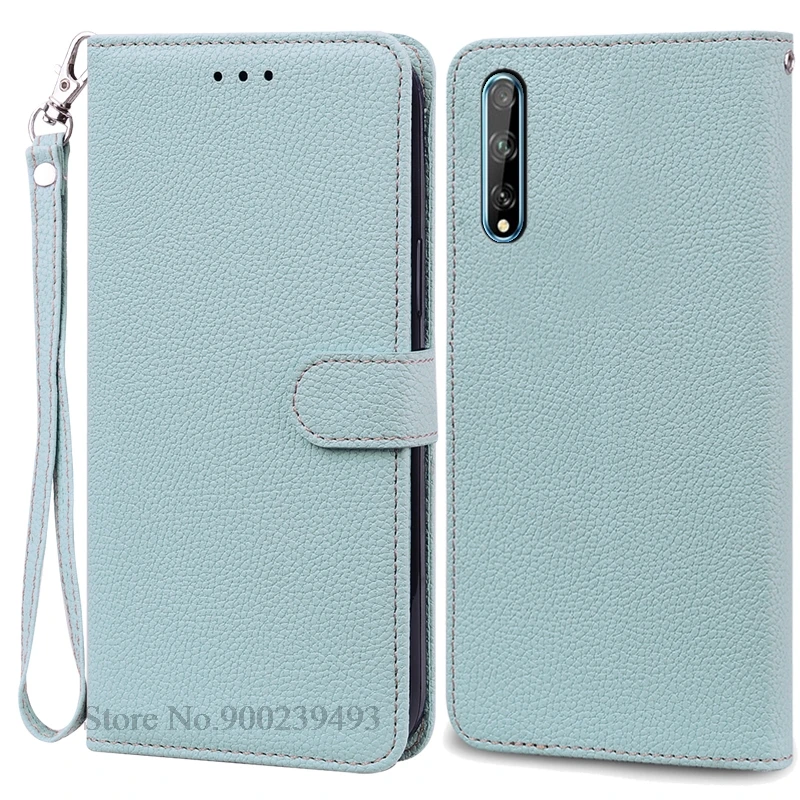 Luxurious Soft TPU Leather Flip Wallet Phone Case with Strap and Card Slots