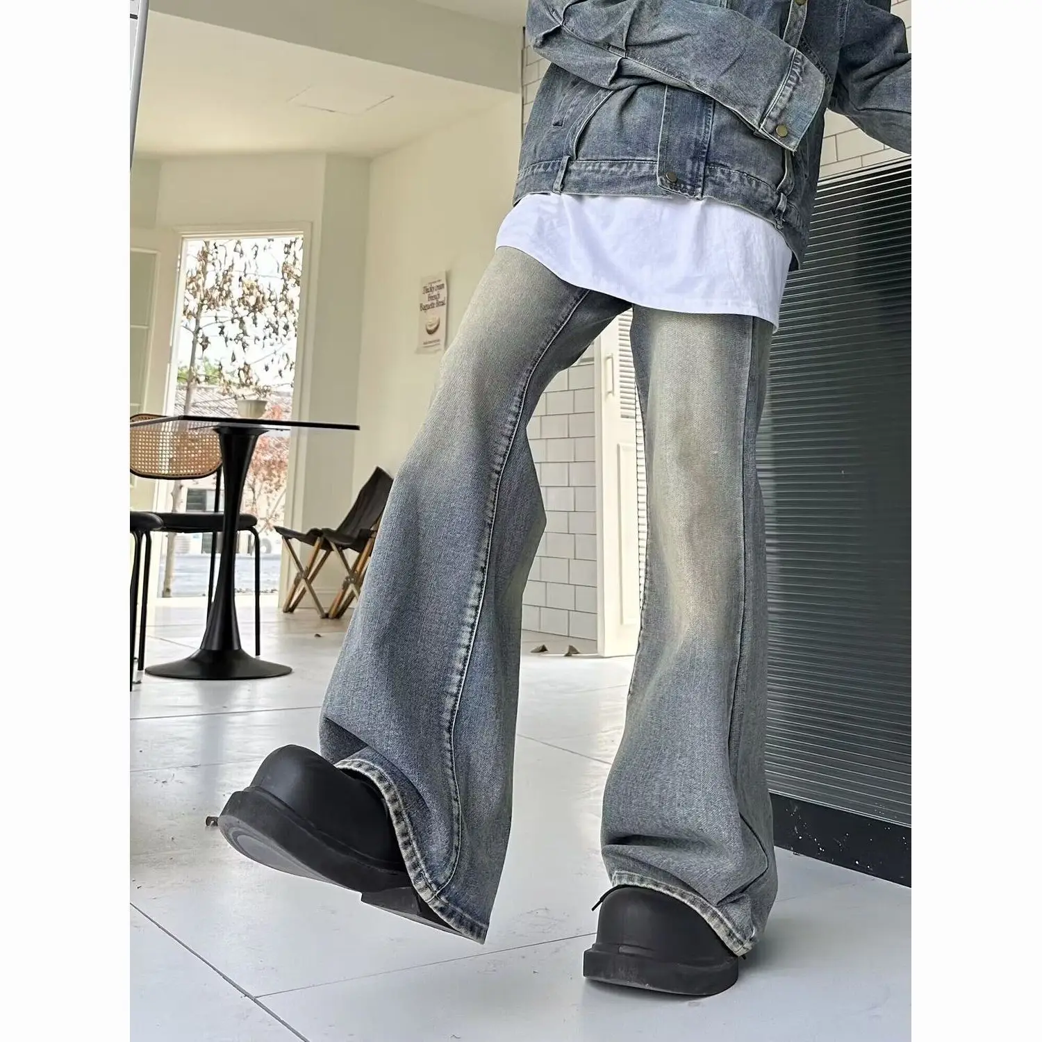 

2023 Women Fashion Wide Leg Jeans Summer Fall Thin Baggy Straight Denim Pant Y2k High Waist Trousers Streetwear Korean H470