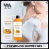 Persimmon Body Wash Deep Cleaning Skin Oil Control Exfoliating Eliminating Odor Remover Dirt Lasting Fragrance Shower Gel 100ml