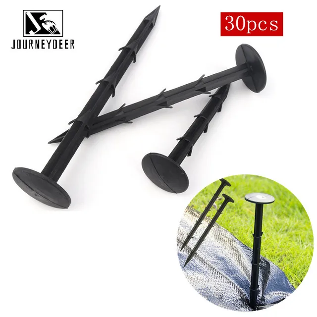 30Db Kerti Hálófilm Film Rögzített Csapok Grashu -Anti -Őrölt Ruhával, Rögzítő Szöges Köröm Pp Kültéri Talajtakaró Árnyékoló Műanyag