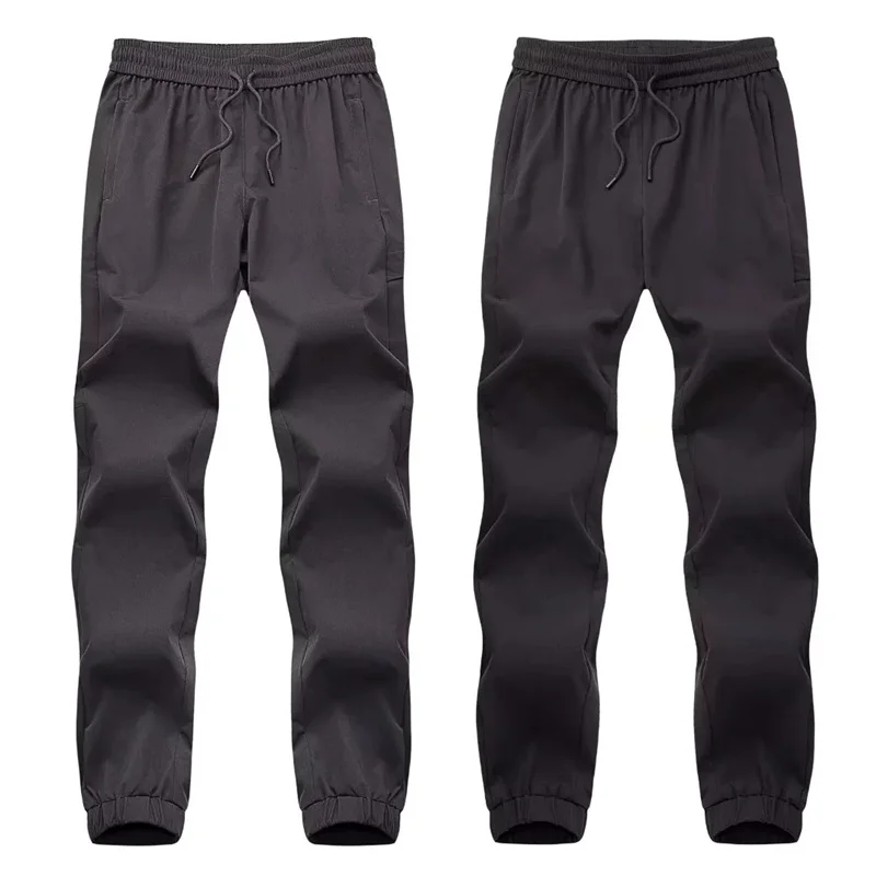 

Automne hiver pantalon homme casual sport training pantalon noir gris tissu de qualité vêtements de marque