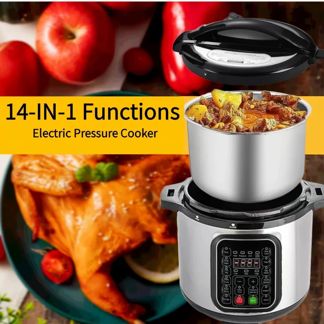 8QT Stainless Steel Electric Pressure Cooker 6