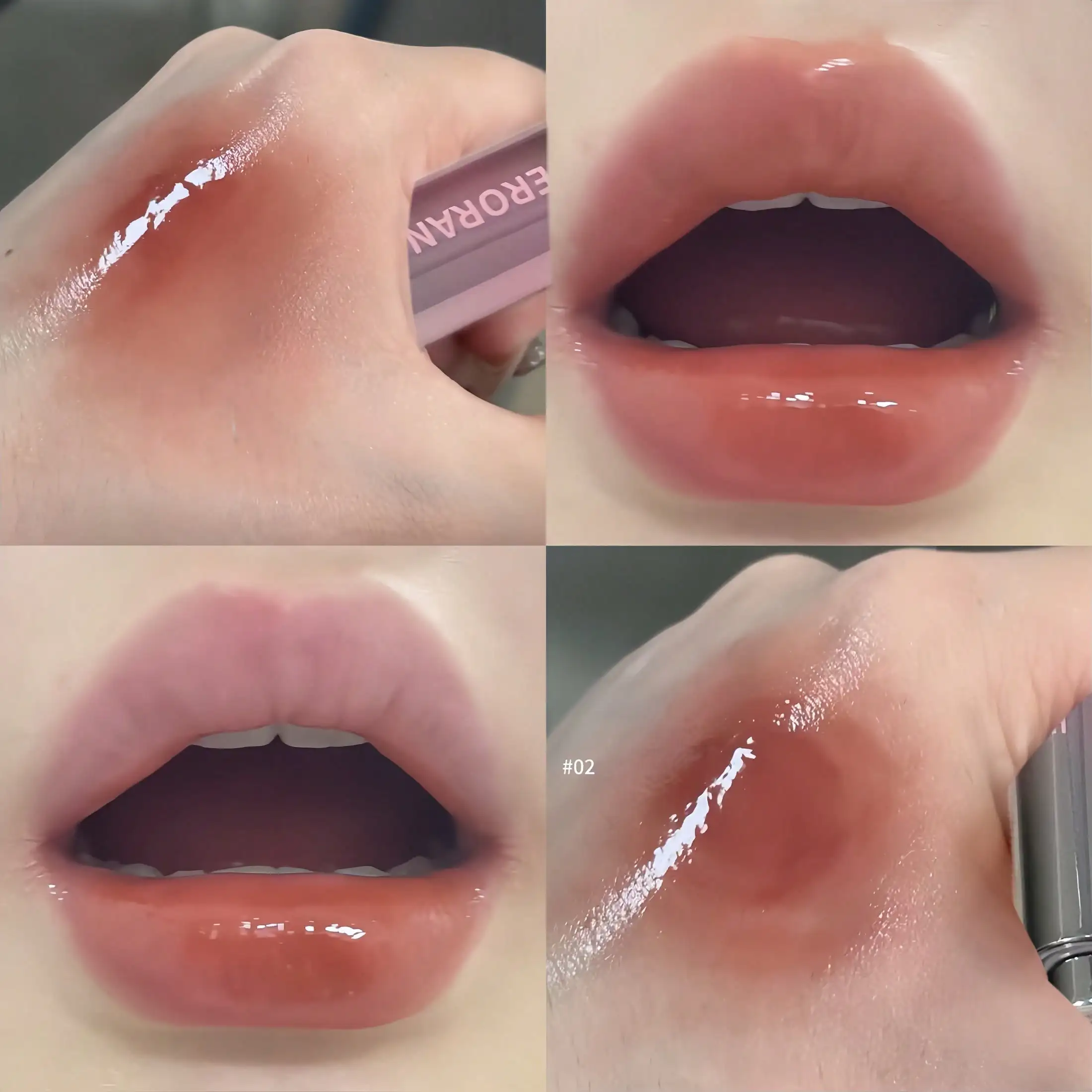Herorange Pfirsich-Farbener Lipgloss, Feuchtigkeitsspendend, Glänzend, Langanhaltend, Nicht Abfärbend, Tägliches Party-Make-up, Geschenk für die Feiertage – Detail 4