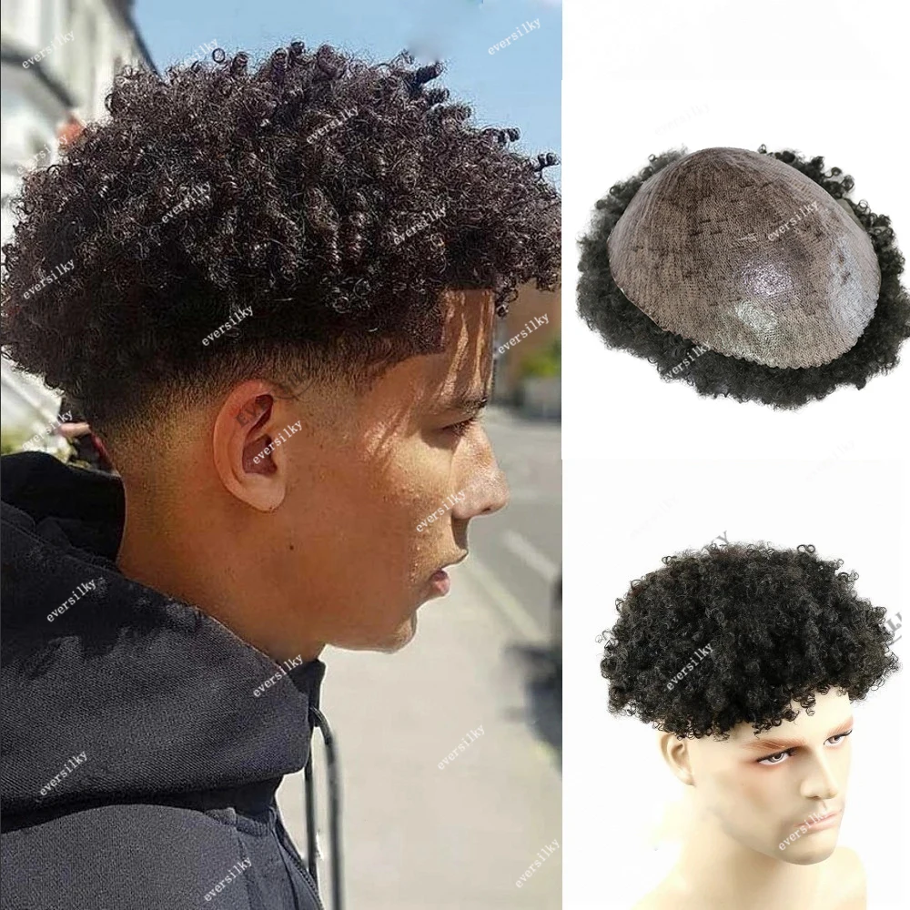 

Афро кудрявые афроамериканские парики 8 мм, сменные натуральные человеческие волосы, прочный протез, детали для волос