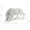 Mini Wolf Figurine Home Decor Hand Painted Model Collection Educational Toy for 6