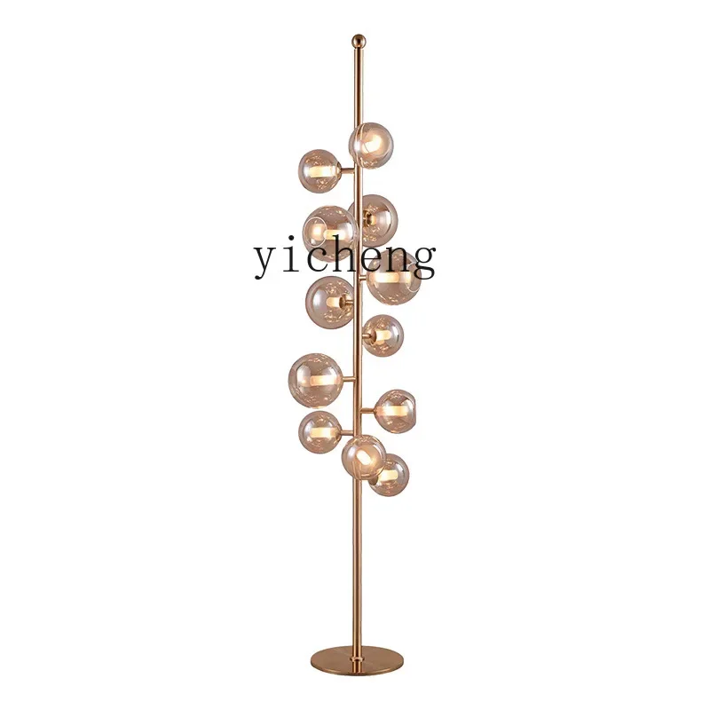 

YY Light Luxury Creative Sofa Side Study and Bedroom Vertical Lamps Modern Minimalist Floor Lamp