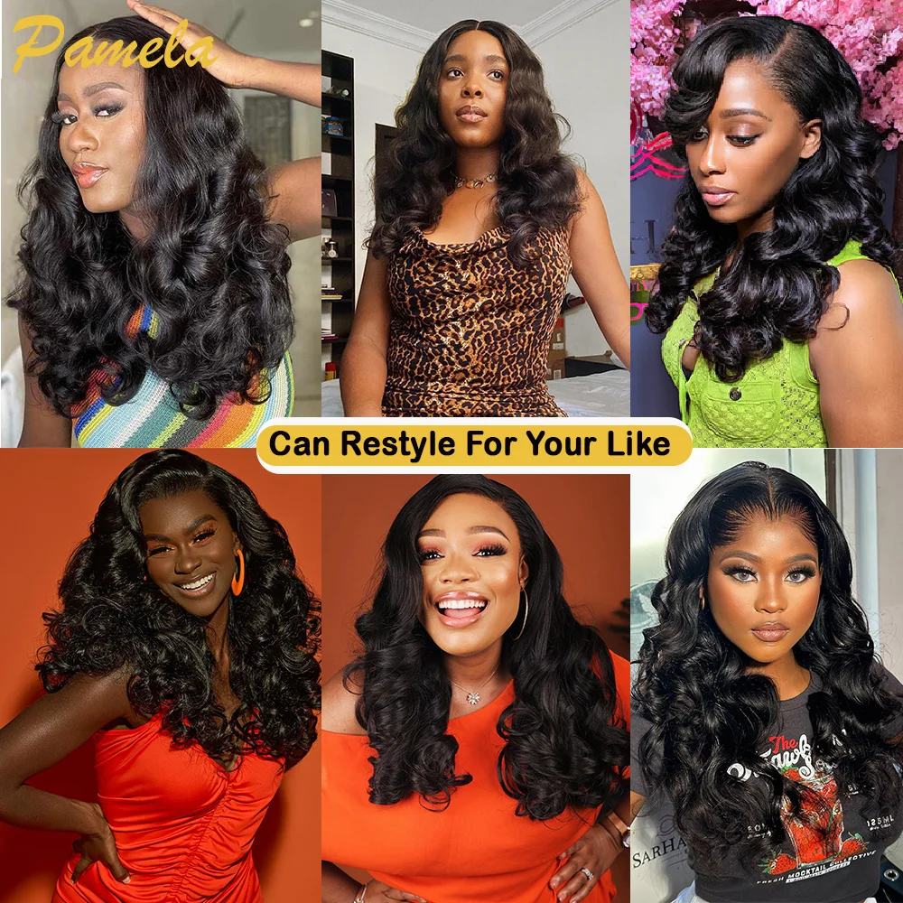 Double Drawn Loose Deep Wave Human Hair Wig 250 Density 13X6 HD Lace Frontal Glueless Wigs Human Hair Ready To Wear