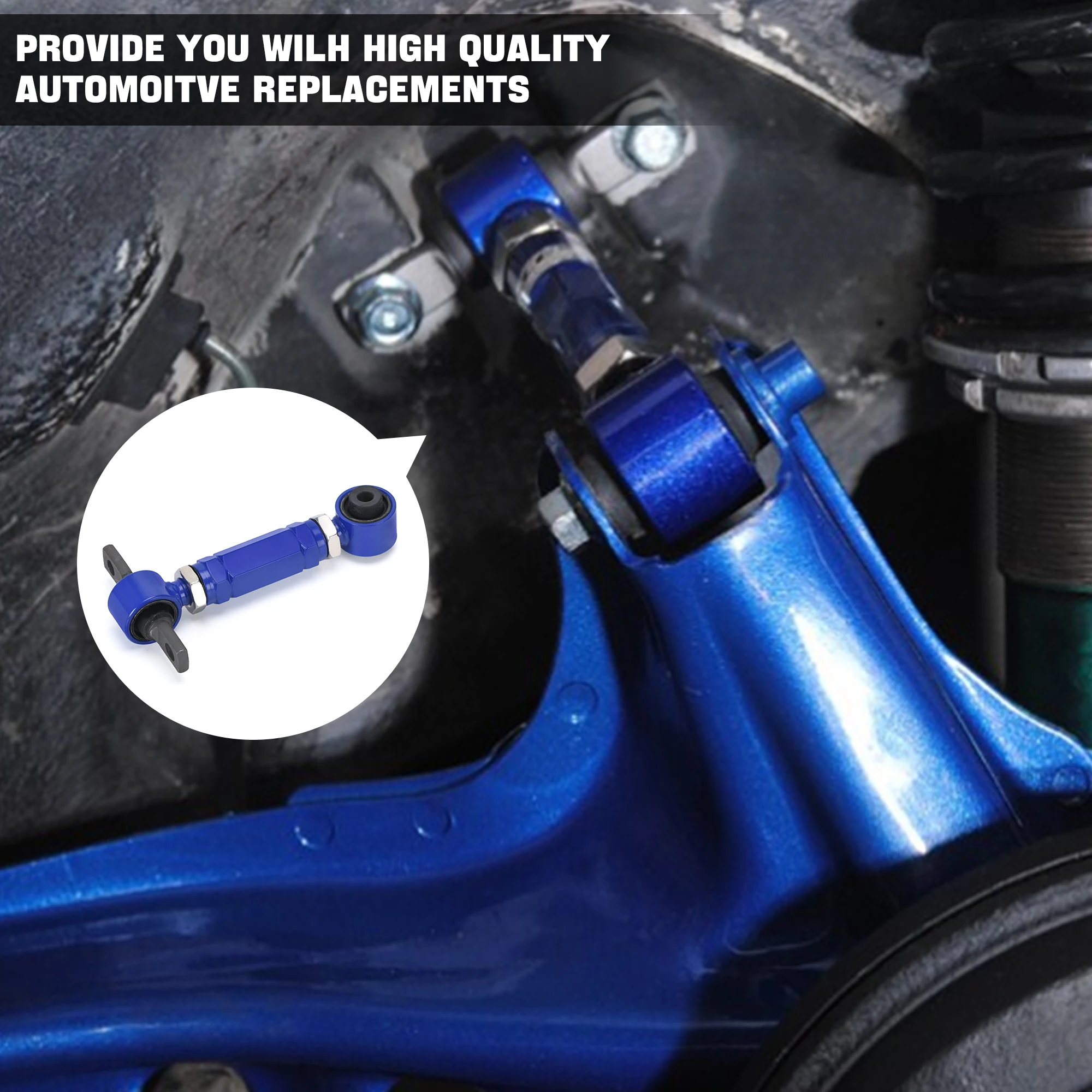 Control Arm Rear Camber Kit LZONE-REAR ADJ.C ARM FOR HONDA CIVIC 92-00 INTEGRA EG REAR ADJUSTABLE CAMBER ARMS KIT JR9802