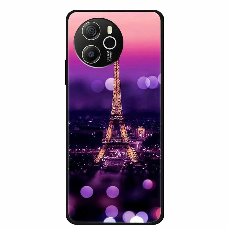 Black Silicone Soft Back Protective Case Cover