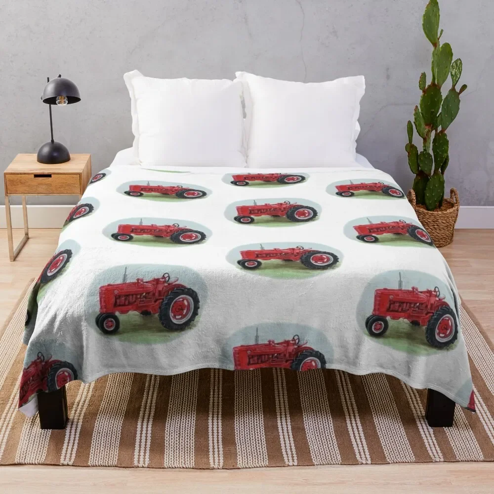 

Farmall Tractor Throw Blanket Beautifuls Thermal Luxury Brand Blankets For Sofas For Baby Blankets