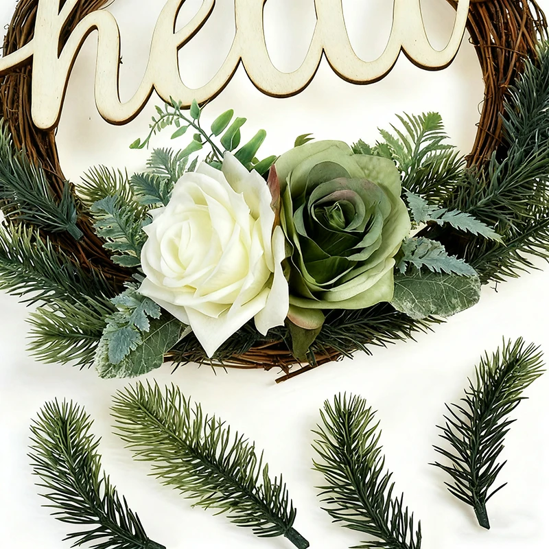 Set of 30/50 Artificial Pine Needle Decorations for DIY Floral Arrangements