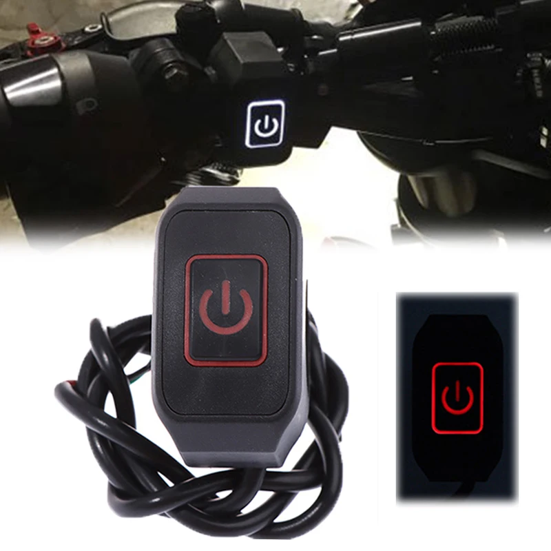 Motorcycle Handlebar Switches Connector Button 22mm ON/OFF Motorcycles