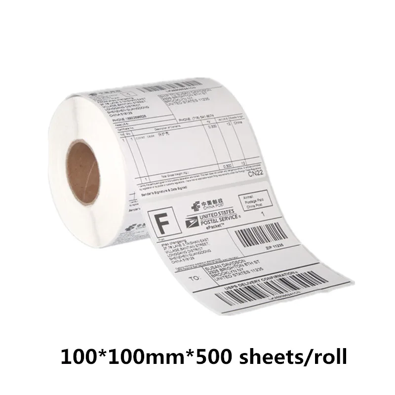 Thermal Shipping Labels 4x6in Shipping Label Paper Rolls For Thermal