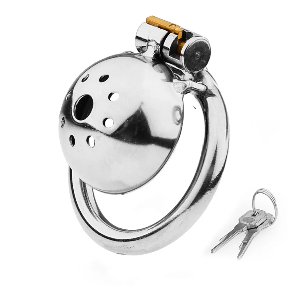 Metal Chastity Cage Male Slave Chastity Lock Stainless Steel Cock Cage Penis Bondage Urethral Lock BDSM Sex Toys For Men