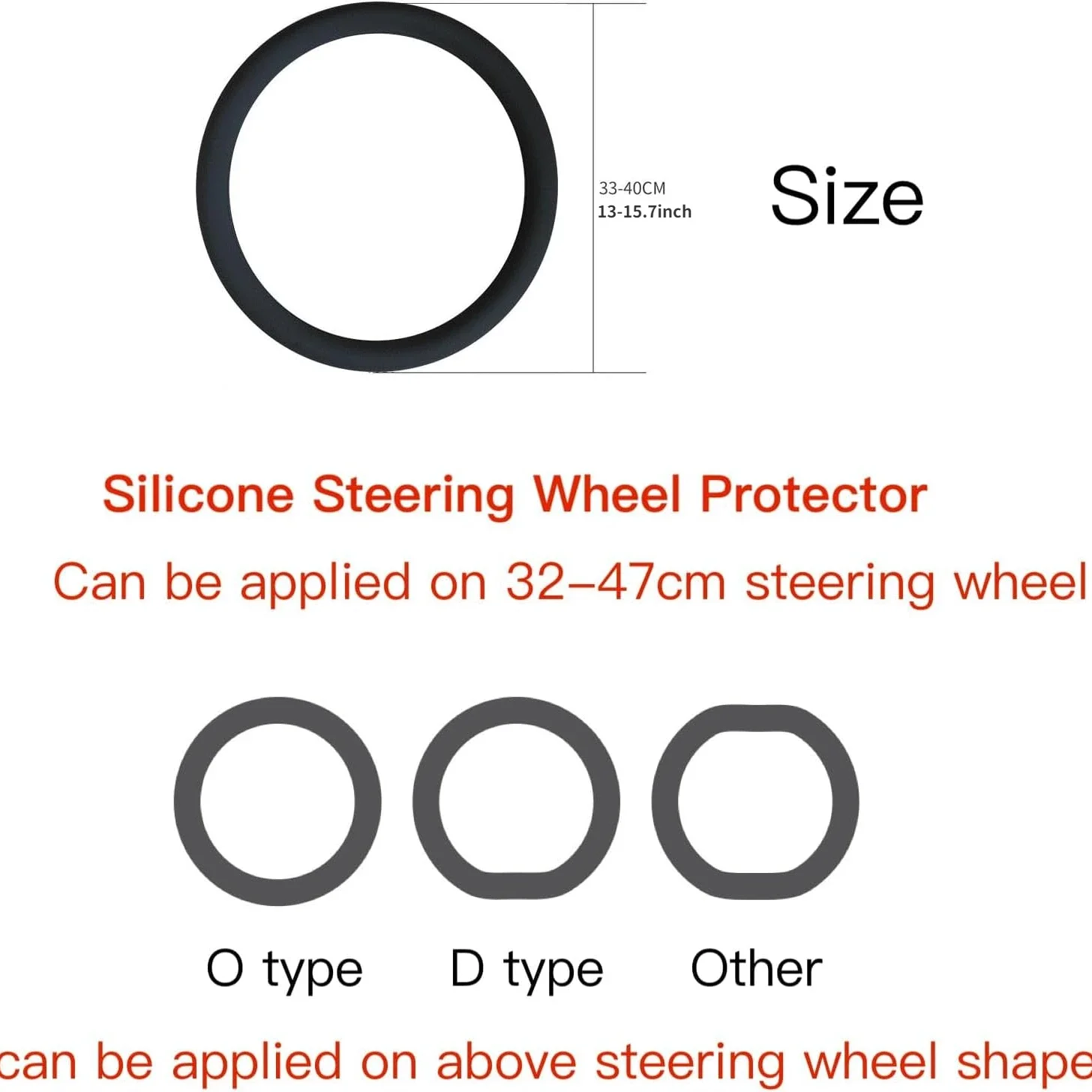 Steering Wheel Cover Non-Slip Silicone Elastic Stretch Car Protective