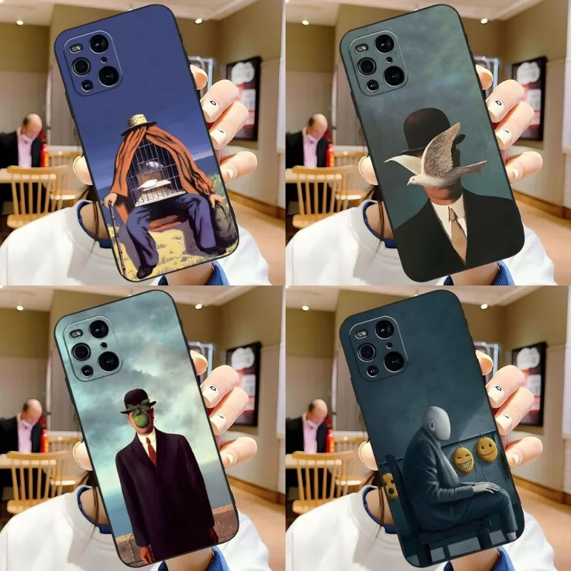 

Rene Magritte Phone Case For Oppo Reno 6 Pro 7 Plus Find X3 Neo X5 A55 A54 A16 A57 K9 K9S A92 A93 A74 A94 Cover