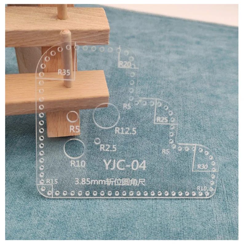 Leather Craft Acrylic Perspex Cutting Circle Corner Stitching Stencil Template Leathercraft Accessories Tools Sets Cutting