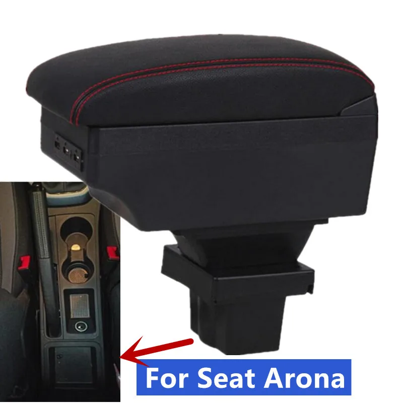 For Seat Arona Armrest box For Seat Arona Car Armrest Central Storage