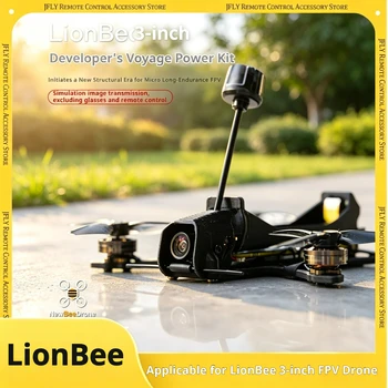 NewBeeDrone LionBee Drone FPV a Lungo Raggio da 3 Pollici, Kit di Alimentazione, VTX Analogico, Drone FPV a Lunga Durata per Sviluppatori