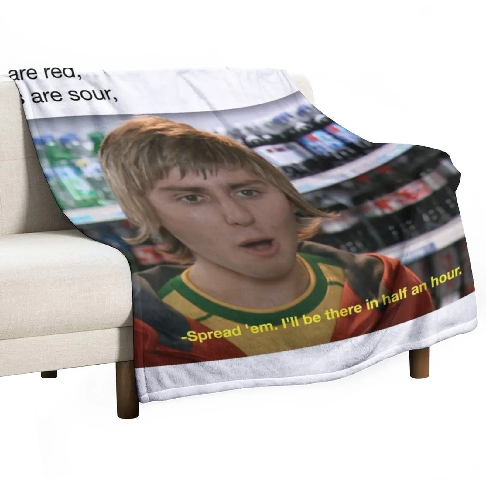 

Funny Quote Jay The Inbetweeners spread em poem Throw Blanket Comforter Blanket Thin Blankets bed plaid