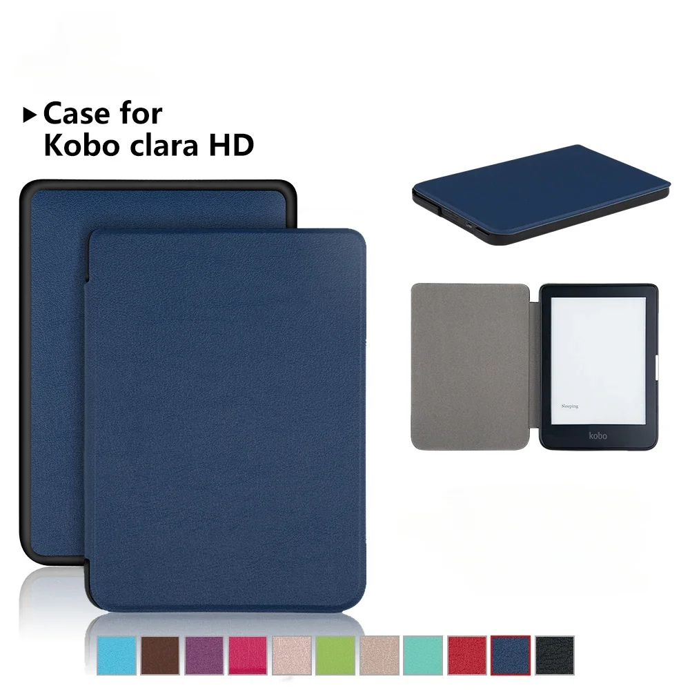 

Магнитная искусственная кожа для Kobo Clear HD 6 дюймов умный чехол для Kobo N249 Автоматический Режим сна и пробуждения тонкий легкий