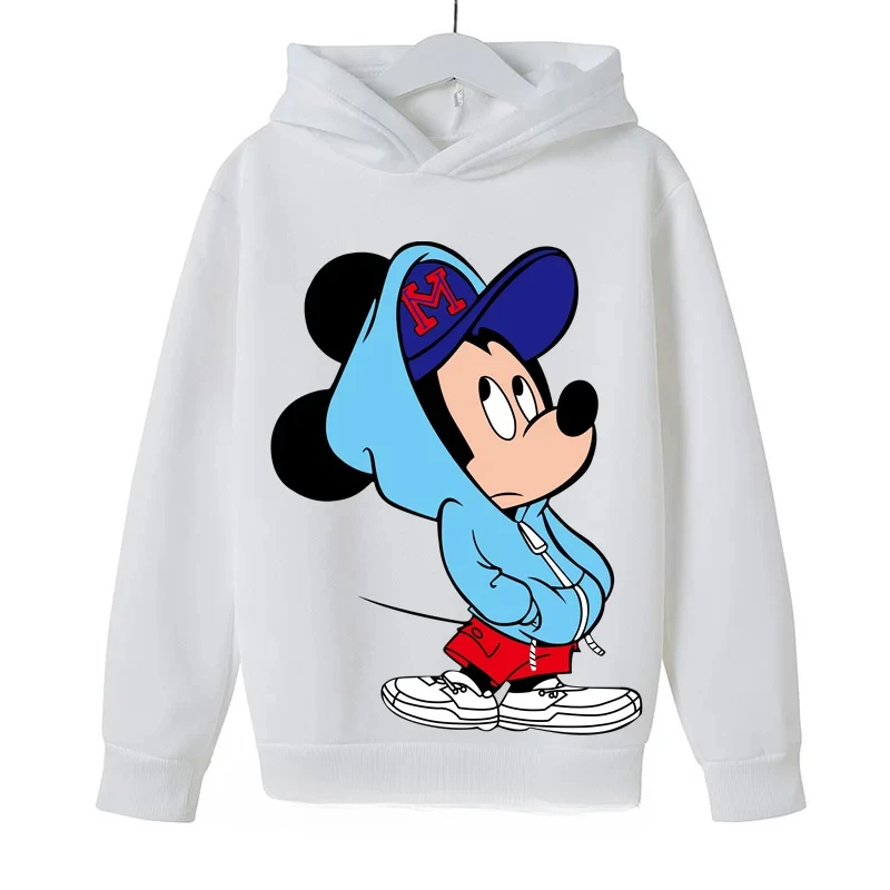 thumbnail image 1 of Sudadera con capucha de Mickey Mouse, sudadera con capucha de Disney Minnie Mouse para niñas y niños, ropa para bebés, tops, suéter lindo para niños, ropa de primavera, 1 of 4