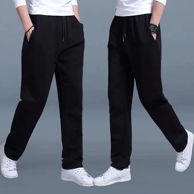 Casual Pants Mens Jogging Sweatpants Large Size Loose Straight For Sports Fitness