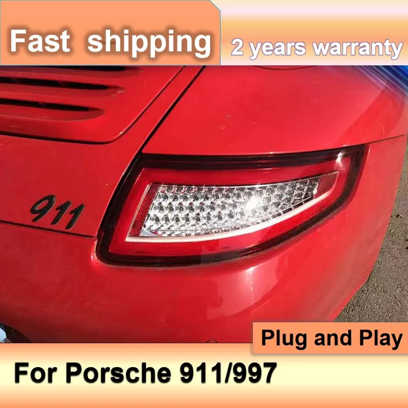 Car Accessories For Porsche 911 Tail Light 2005-2008 991 Tail Lamp 997 Rear Light Led Drl Rear Fog Brake Dynamic Turn Signal