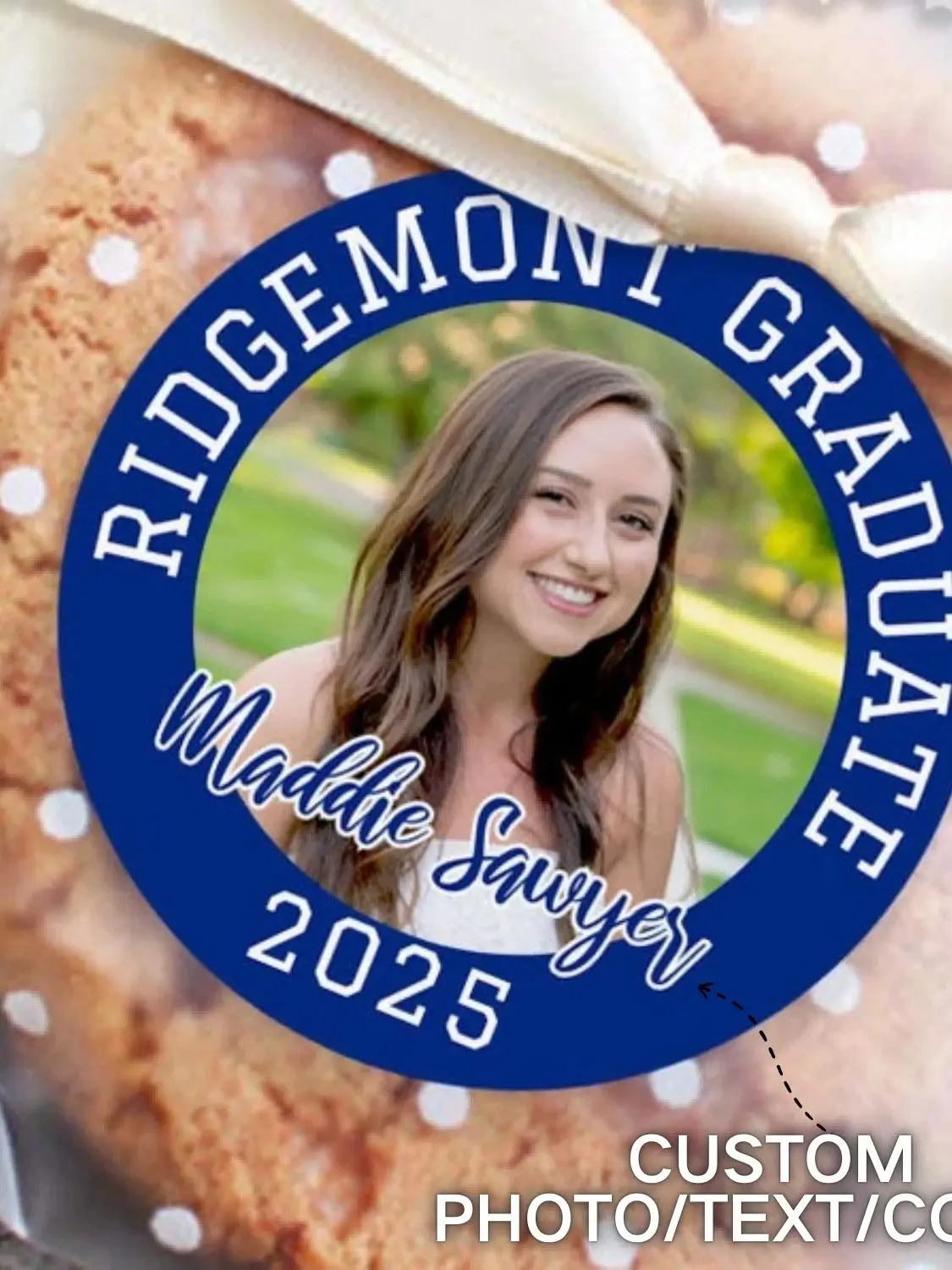 48pcs Custom Graduation Photo Stickers – 4CM Waterproof Vinyl Labels with Personalized ... - SKU SSL900270 - UGI Packaging