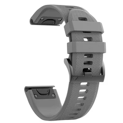 Silicone QuickFit Wristband Strap - Premium Replacement for Smartwatches, 22/26mm Adjustable Strap (Gray)