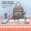 3 In 1 Diaper Bag Backpack Foldable Baby Bed Waterproof Travel Bag with USB Charge Diaper Bag Backpack with Changing Bed 3 types 4