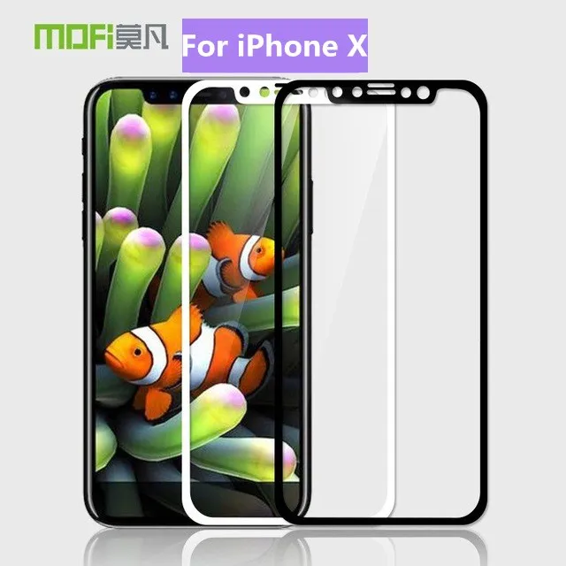 

for Apple iPhone X tempered glass Original Mofi full cover screen protector for iPhoneX protective film accessories glass