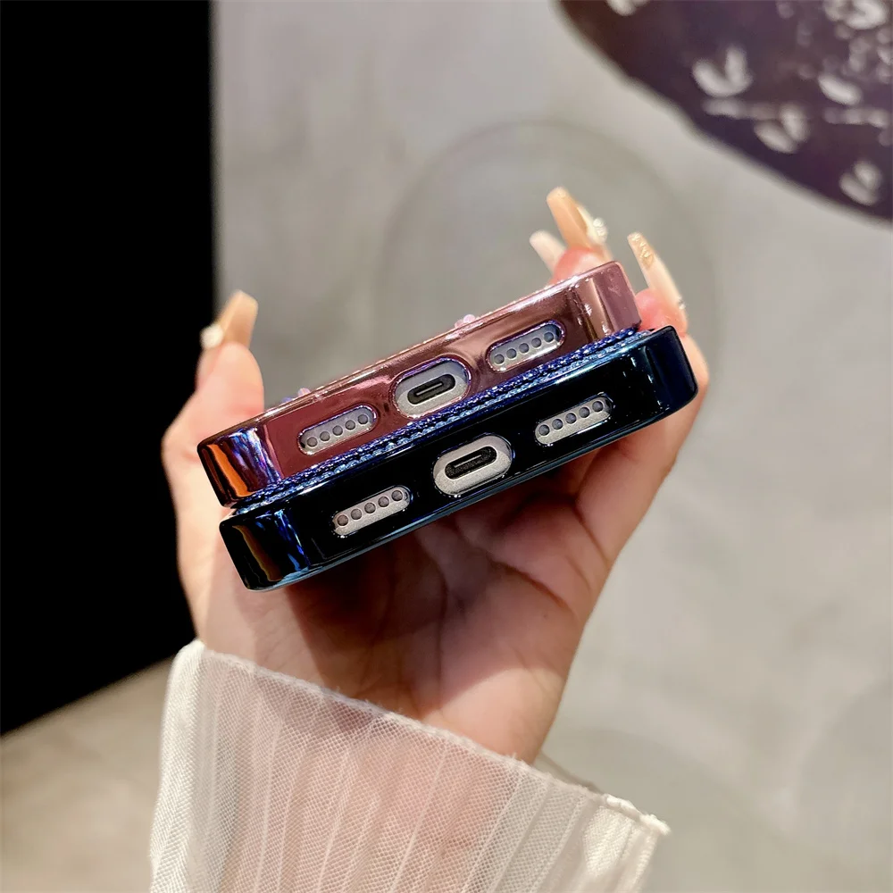 Diamond Bling Glitter Magnetic Wireless Charging Phone Case