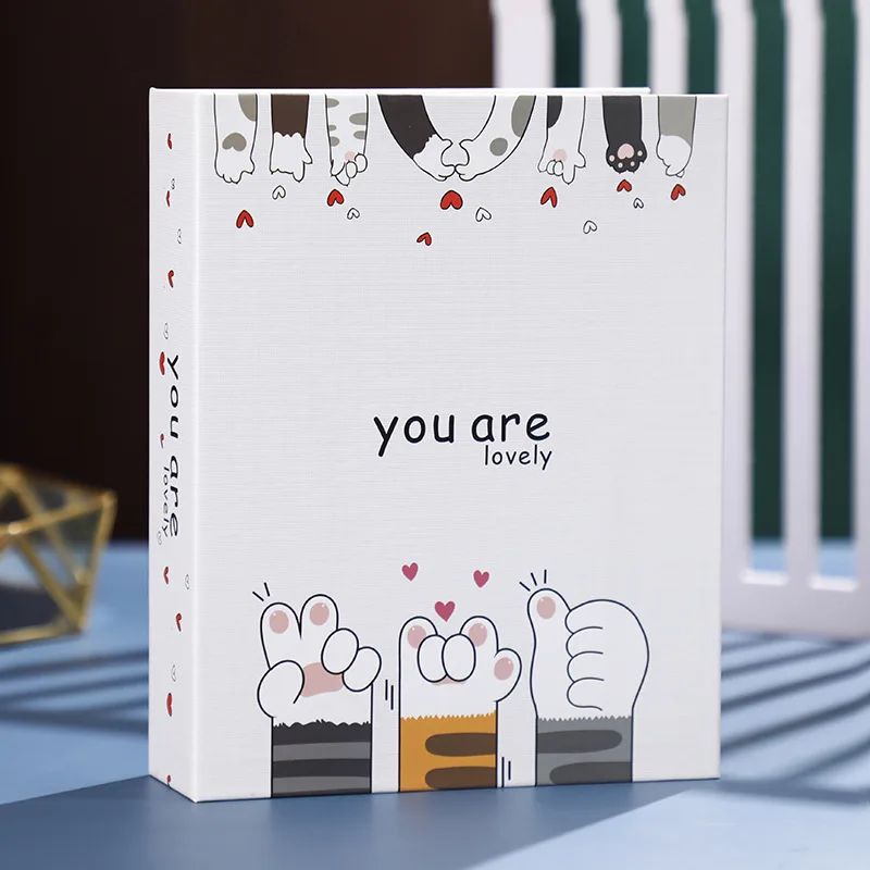 Children's Family Photo Album Wedding Anniversary Memorial Photos Collection School Stationery Birthday Gift 200 Pockets 6-inch