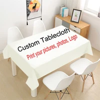 Custom Tablecloth Table Cover Cloth for Wedding Party Home Decor Rectangle Your Photo Image Logo Personalised Tablecover 1