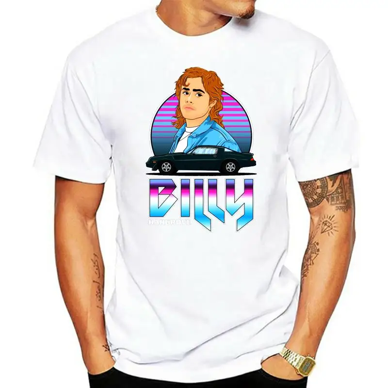 Billy Hargrove Stranger Retro 80'S Metal Dacre Montgomery Things Unisex T-Shirt Men's T Shirt Painted T Shirt 2024 T-Shirt Men