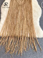 SINGREINY Retro Knitted Camis Bohemian Vacation Beach style Summer Tank 2024 New Women Strap Sleeveless Long Tassel Tops - Image 6