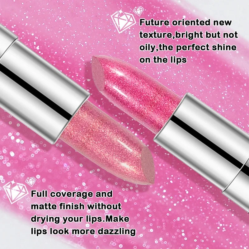 Diamond Pearlescent Lipstick Velvet Matte Long Lasting Waterproof_voghion.com