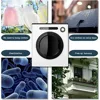 9-pound front mounted stainless steel washing machine with exhaust pipe and control panel, suitable forapartments and households 6