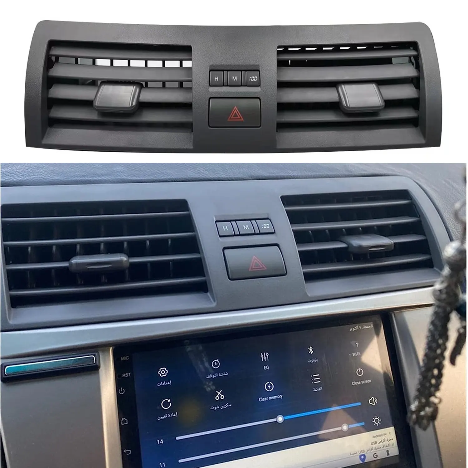 55660-06100 copertura della griglia del pannello di uscita dell'aria condizionata del cruscotto anteriore dell'auto per TOYOTA Camry 2006 2007 2008 2009-2011