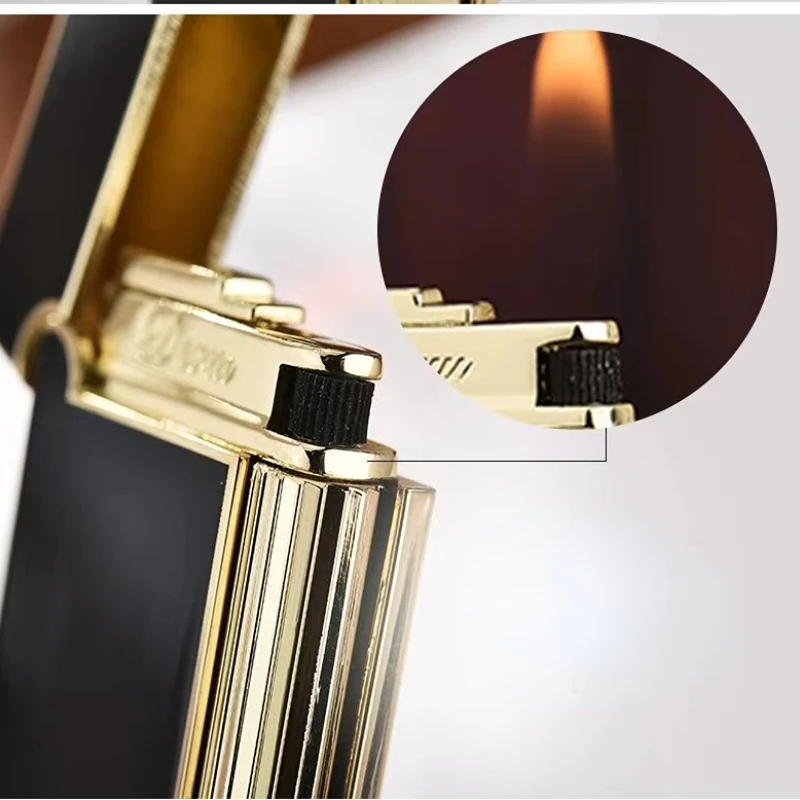 Gas Lighter Metal Inflatable Butane Grinding Wheel Lighter