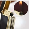 New Light Luxury High-end Ultra-thin Langsheng Metal Inflatable Butane Grinding Wheel Lighter Men's Gift Cigarette Accessories 3