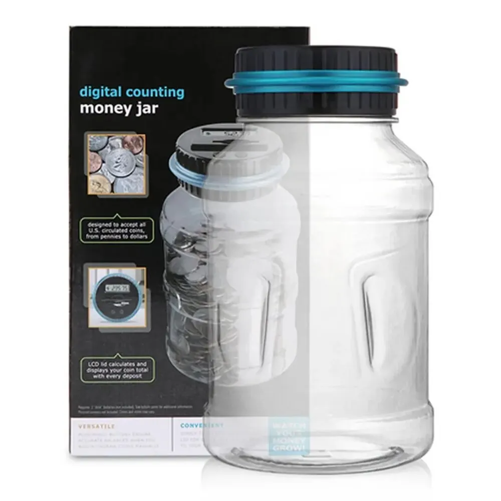 Digital Coin Counting Piggy Bank with LCD Display