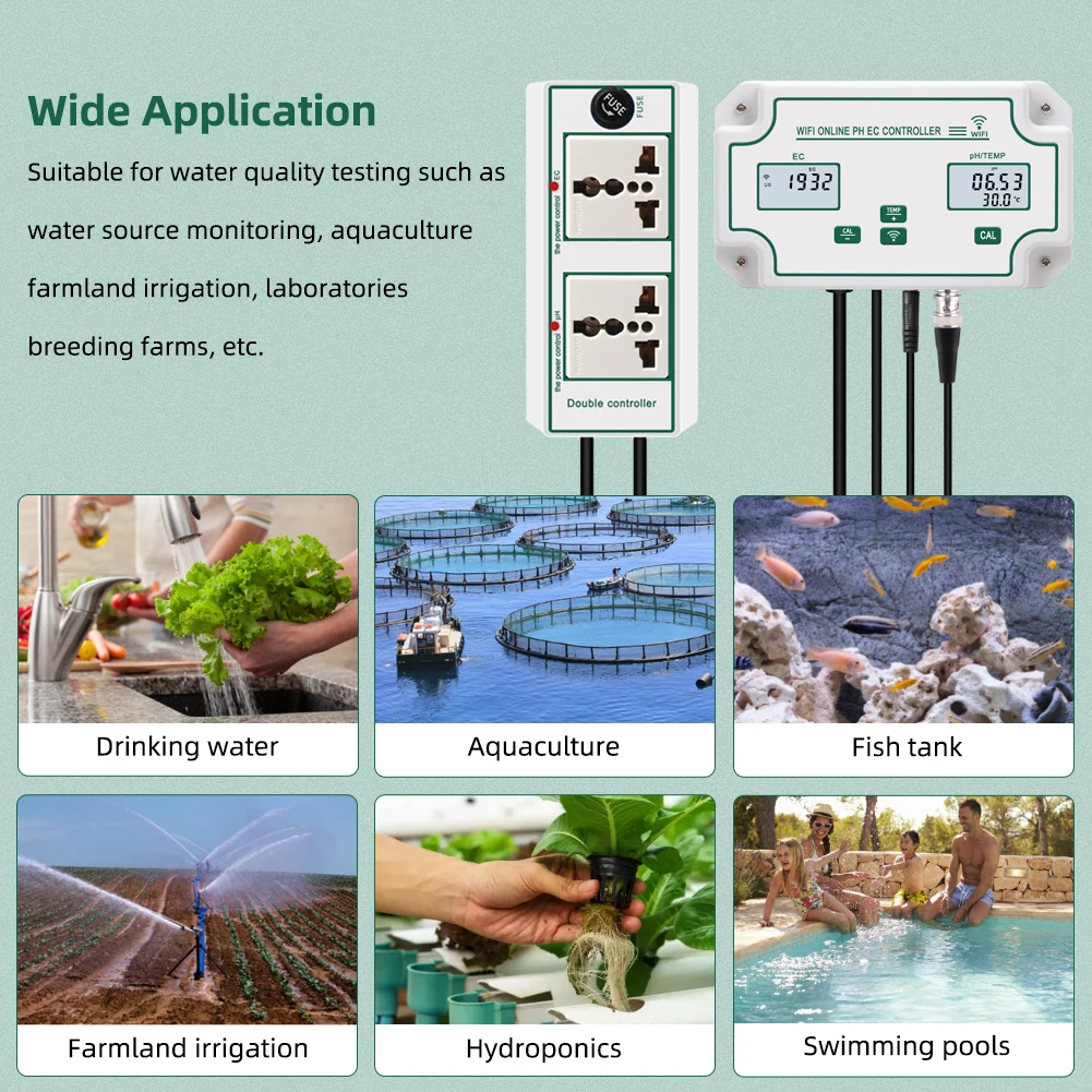 Misuratore di conducibilità elettrica acqua-online con controller EC pH  digitale TDS - Cina Conduttimetro, monitor di conducibilità