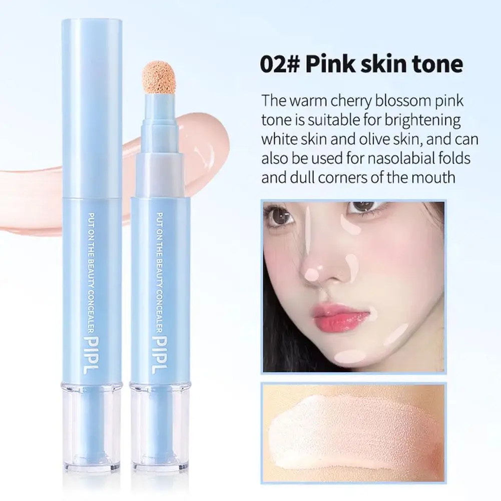 قلم كونسيلر لإصلاح البشرة، كونسيلر إسفنجي، تفتيح ب...