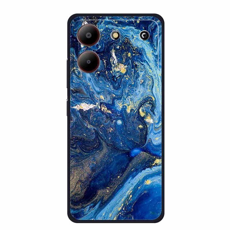 Marble TPU Soft Silicone Back Cover - Colorful Phone Case