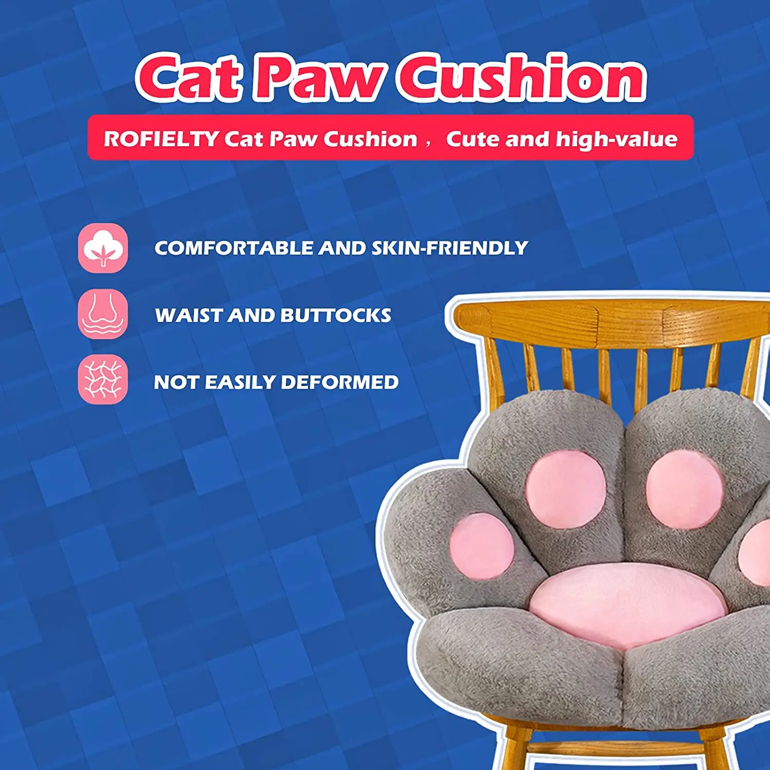 Cat Paw Cushion Lazy Sofa Office Chair Seat Cushion Cute Gaming Comfortable and Soft Floor Cushion 6