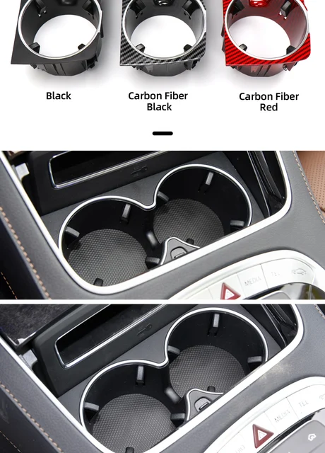 For Benz W222 W217 Car Front Center Console Drinks Water Cup Holder Insert  Frame for Mercedes S Class S300 S350 S400 2226830075 - AliExpress