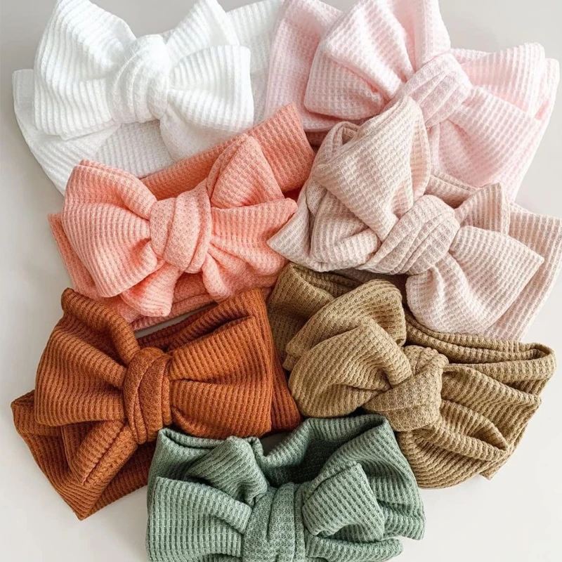 Charming Baby Girl Headbands - Soft Elastic Hair Bows