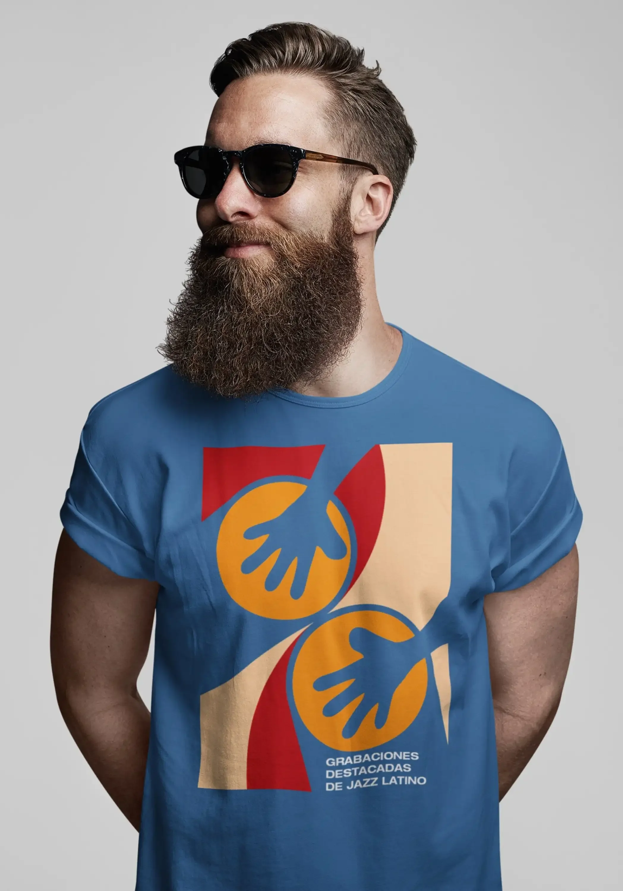 Bongo Conga Drums T-Shirt Latin Jazz Musicista Hipster